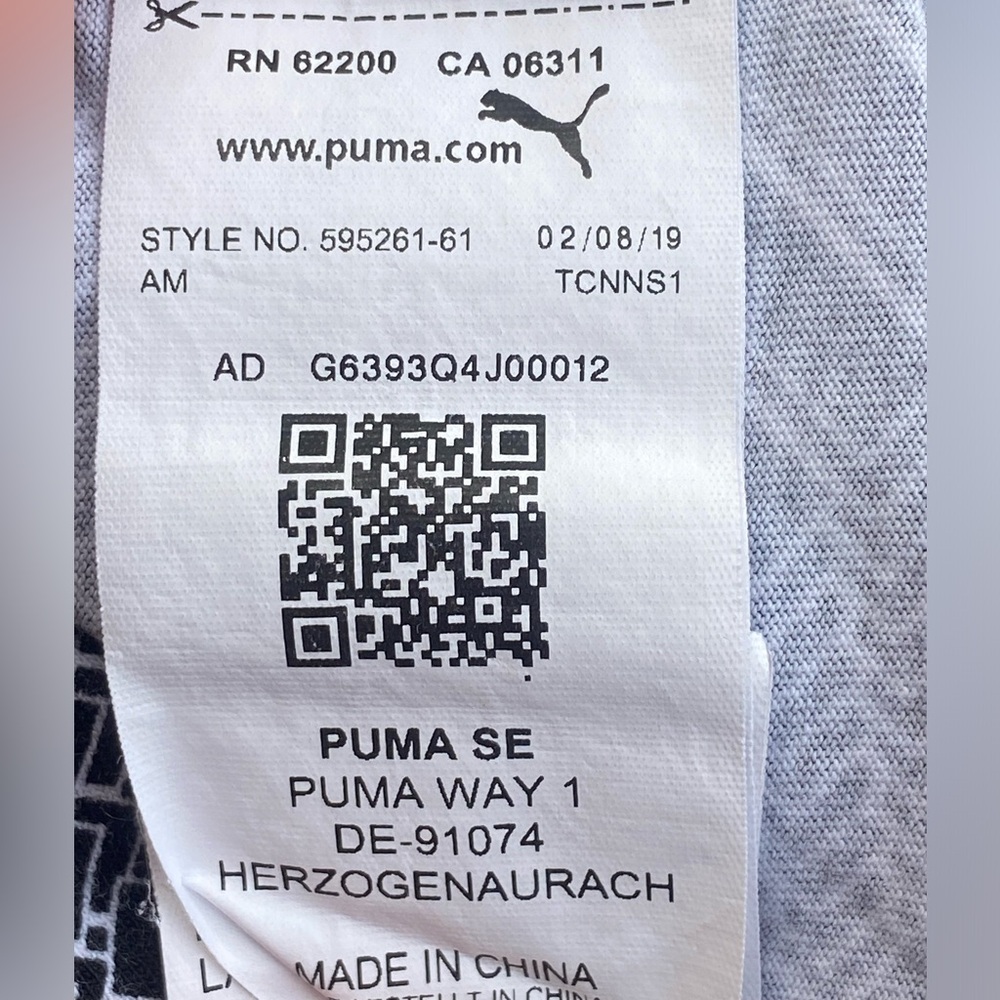 Mens PUMA SE Way 1 T Shirt All Over Spellout Print Logo Size XXL US RN 62200 EUC - Picture 6 of 6